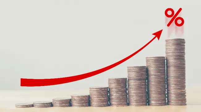 increasing stacks of coins